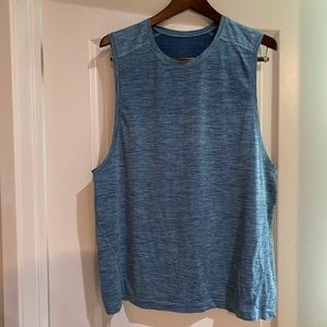 Men’s blue Lululemon tank
